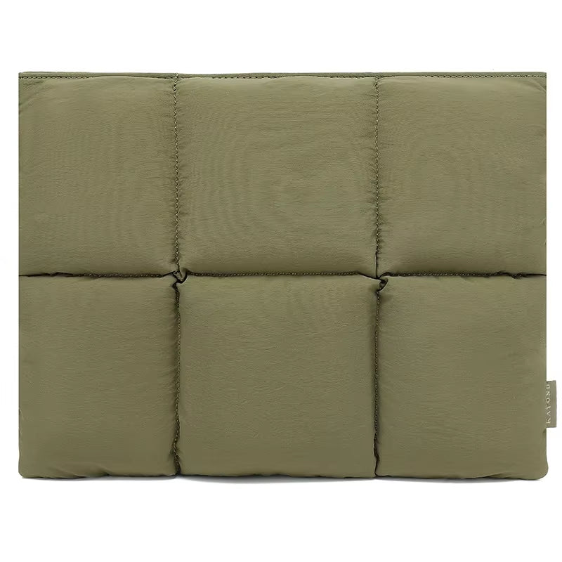 Magnetic Suction Puffy Laptop Bag Sleeve Computer Bag Quilted Puffer Laptop Carrying Bag Macbook Commuter Laptop Pillow Liner