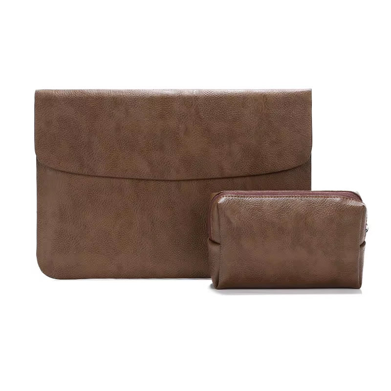 Computer Sleeve Case for ( Macbook Mac Book Ipad ) Air M1 M2 13 14 15 6 16 Pro 12 9 11 Inch Cover Bag Pouch Briefcase Leather