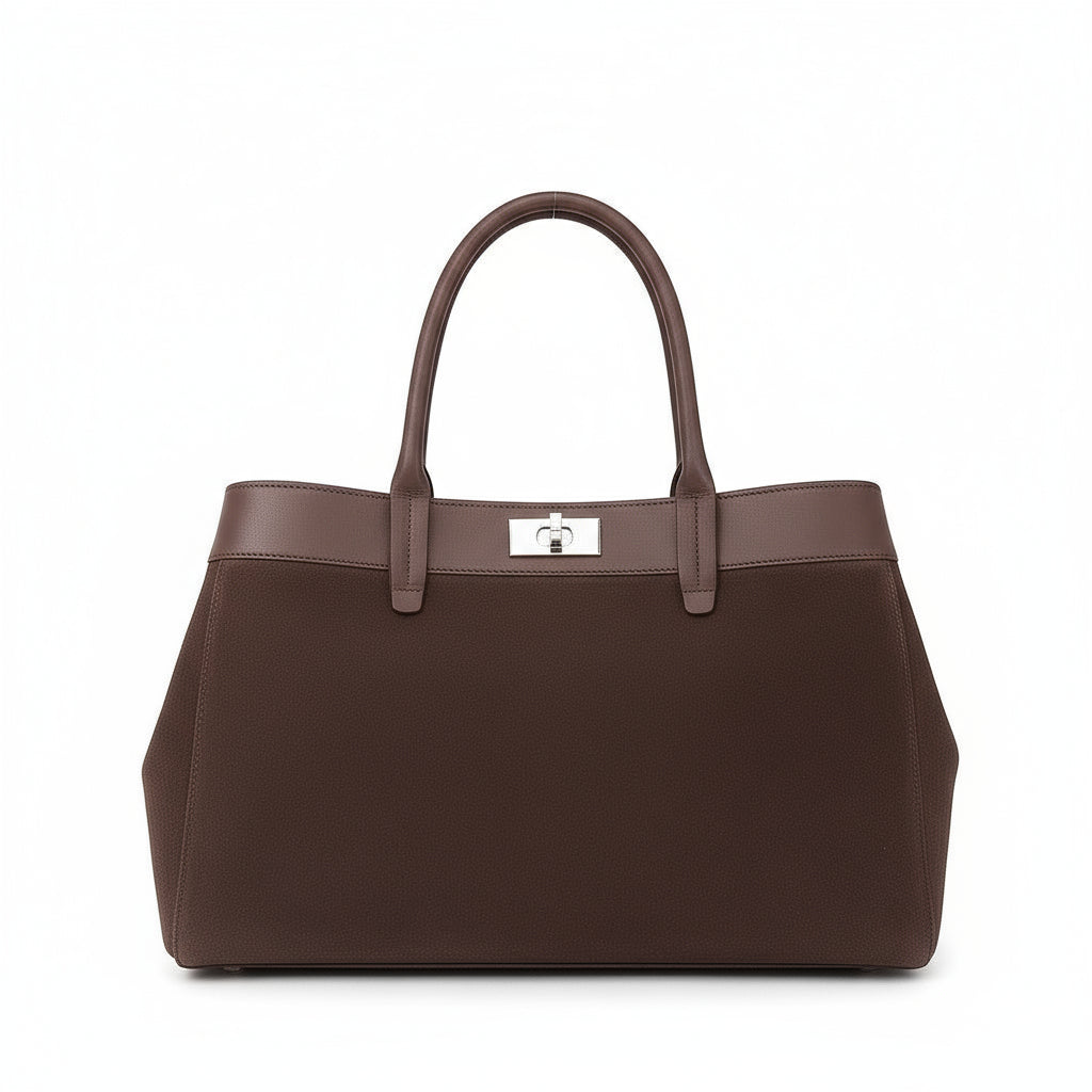 Talvaria Studio | Trapeze Suede Tote