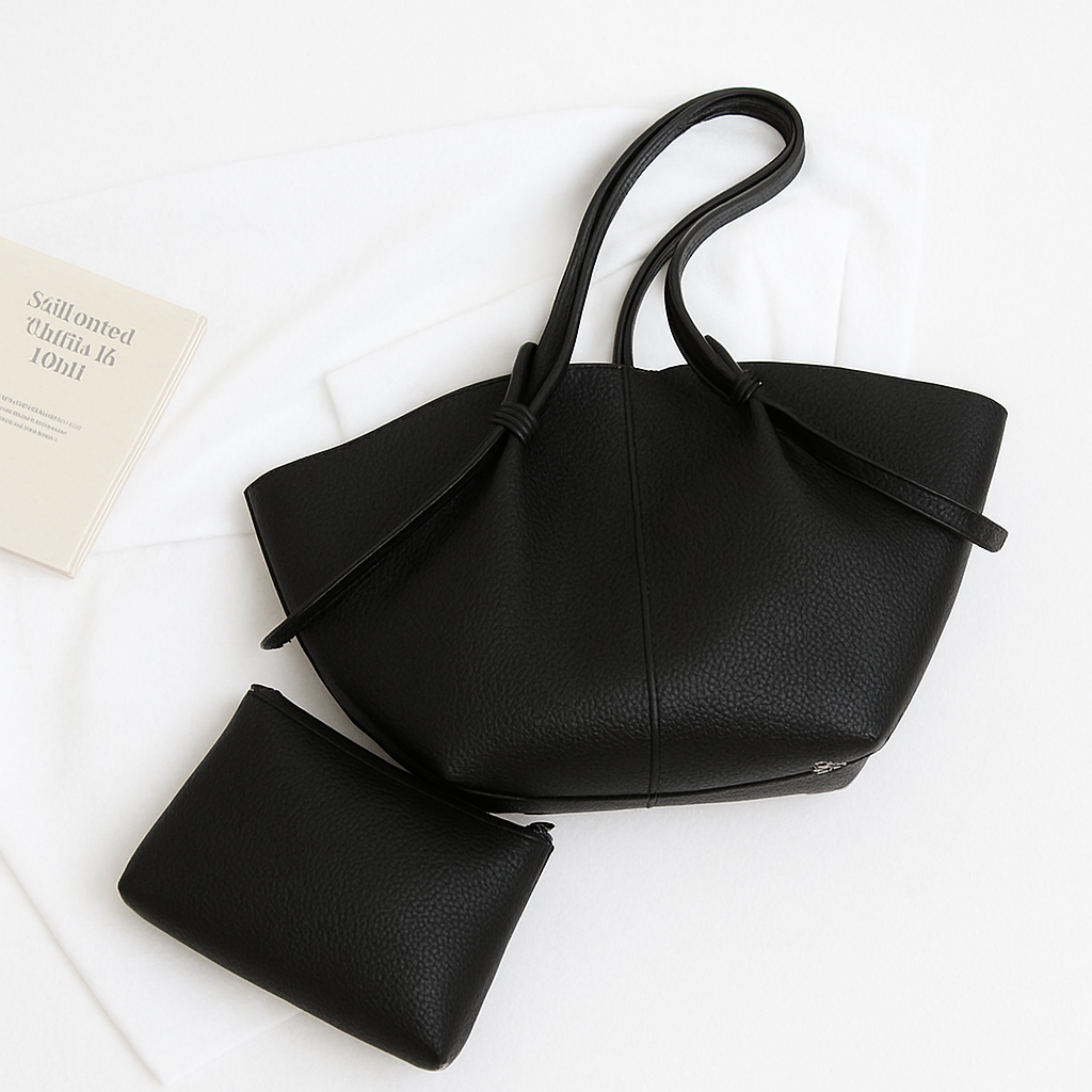 Talvaria Studio | Soft Leather Tote Set
