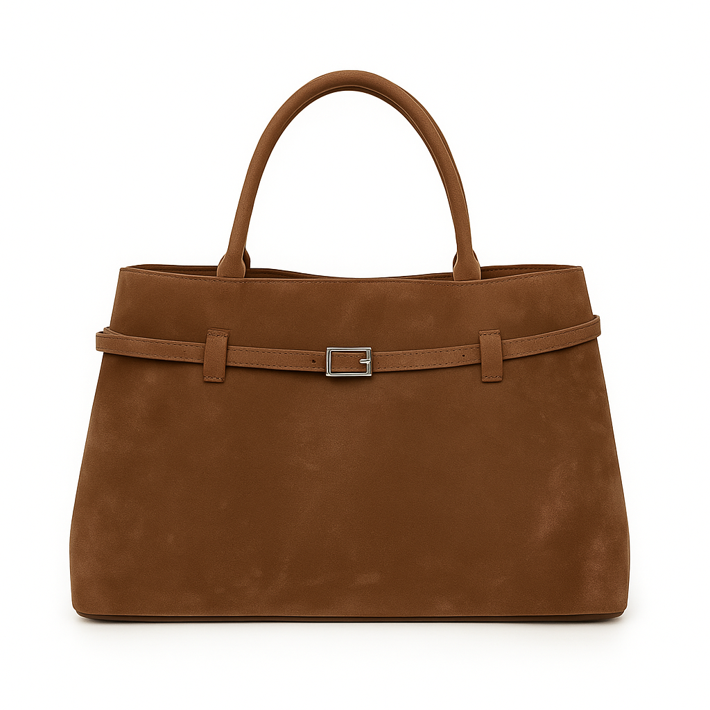 Talvaria Studio | Buckle Suede Tote