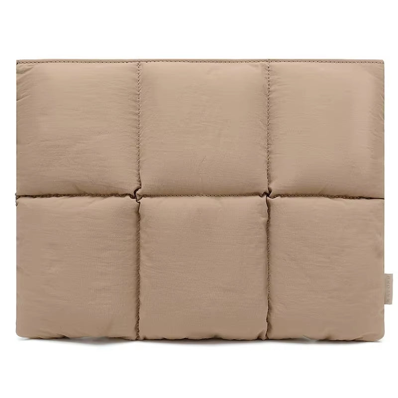 Magnetic Suction Puffy Laptop Bag Sleeve Computer Bag Quilted Puffer Laptop Carrying Bag Macbook Commuter Laptop Pillow Liner