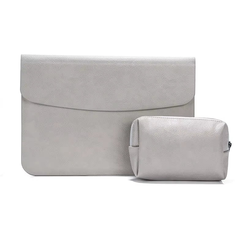 Computer Sleeve Case for ( Macbook Mac Book Ipad ) Air M1 M2 13 14 15 6 16 Pro 12 9 11 Inch Cover Bag Pouch Briefcase Leather