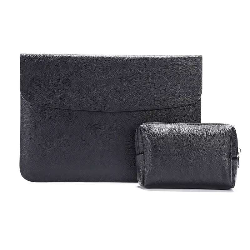 Computer Sleeve Case for ( Macbook Mac Book Ipad ) Air M1 M2 13 14 15 6 16 Pro 12 9 11 Inch Cover Bag Pouch Briefcase Leather