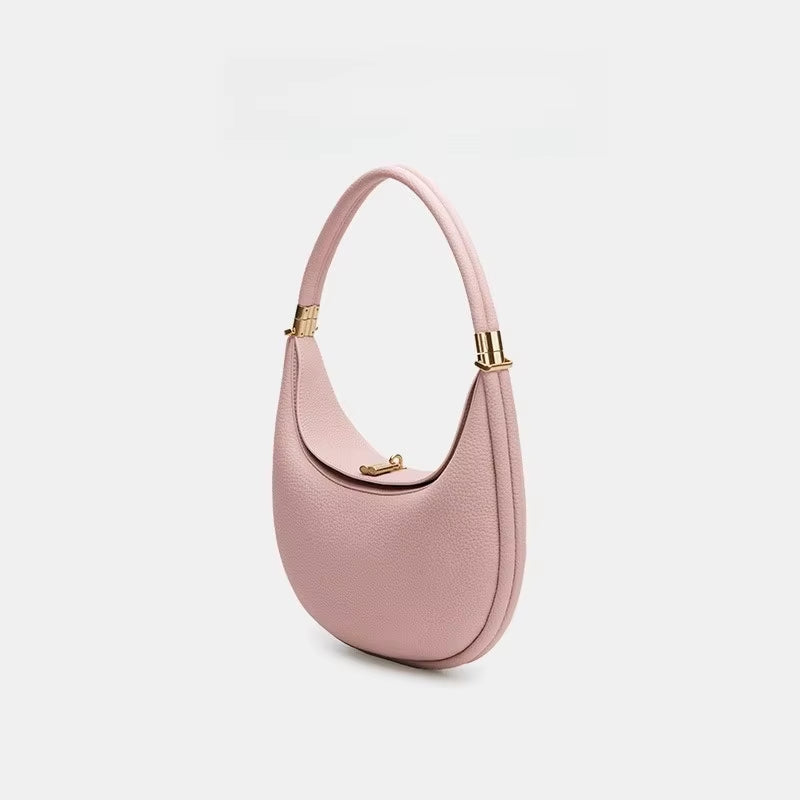 Medium Moon Bend Bag Crescent Bag Shoulder Crossbody Women'S Bags Soft Wearable Simple Peplum