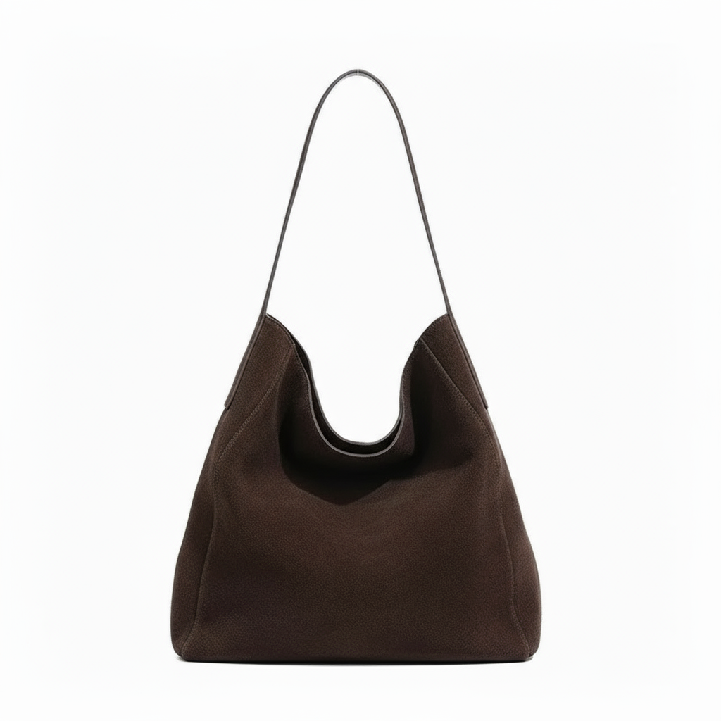 Talvaria Studio | Matte Suede Wool Tote Bag